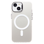 Чехол-накладка - SM025 SafeMag для "Apple iPhone 14/iPhone 13" (white) (232111)