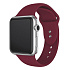 Ремешок - ApW Sport Band Apple Watch 38/40/41 mm силикон на кнопке (S) (bordo)