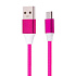 Кабель USB - micro USB Kurato RORI-M220 12W 100см 2,5A  (rainbow/white)