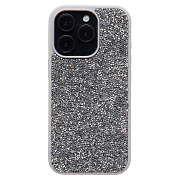 Чехол-накладка - PC071 POSH SHINE для "Apple iPhone 16 Pro" россыпь кристаллов (silver) (236540)