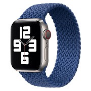Ремешок - ApW14 Apple Watch 42/44/45/49 mm текстиль (M) (blue)