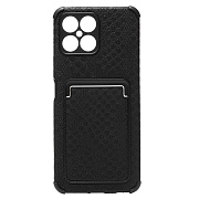 Чехол-накладка - SC283 с картхолдером для "Huawei Honor X8" (001) (black)