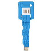 Кабель USB - Apple lightning Baseus Keys  10см 1,5A  (blue)