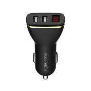 Адаптер Автомобильный Borofone BZ11 Speed map 2USB/5V/2.4A (black)
