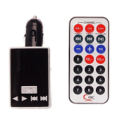 Автомобильный FM-трансмиттер - M-736  2USB, mini jack 3,5 мм (black)