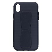 Чехол-накладка - PC058 для "Apple iPhone XR" с подставкой и магнитом (dark blue)