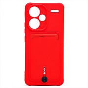 Чехол-накладка - SC304 с картхолдером для "Xiaomi Redmi Note 13 Pro+" (red)