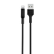 Кабель USB - Apple lightning Borofone BX1  100см 2A  (black)
