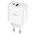 Адаптер Сетевой Hoco C57A Speed PD QC3.0 USB/Type-C 3A/20W (white)