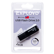 Флэш накопитель USB  4 Гб Exployd 620 (black)