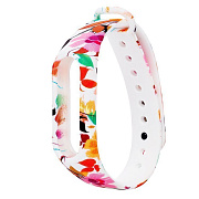 Ремешок - WB13 Xiaomi Mi Band 2 силикон на кнопке (07) (регулируемый) (azure)