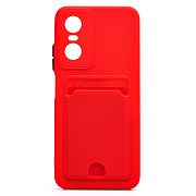 Чехол-накладка - SC315 с картхолдером для "Tecno Pop 6 Pro" (red) 