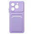 Чехол-накладка - SC337 с картхолдером для "Tecno Pova 6 Neo 4G" (light violet)