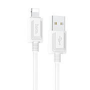 Кабель USB - Apple lightning Hoco X73 12W 100см 2,4A  (white)