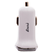 Адаптер Автомобильный Brera CAU2-3A 2USB/5V/3A (white)