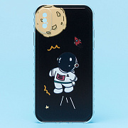 Чехол-накладка - SC233 для "Apple iPhone X/iPhone XS" (002) (black)