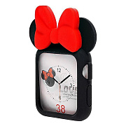 Чехол для часов - TPU Case для "Apple Watch 38 mm" (001) (black/red)