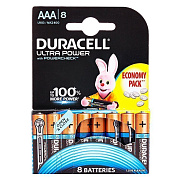 Батарейка AAA Duracell LR03 Ultra Power (8-BL) (80/40320)