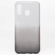 Чехол-накладка - SC097 Gradient для "Samsung SM-A205 Galaxy A20/SM-A305 Galaxy A30" (black/silver)