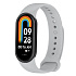 Ремешок - WB13 силикон на кнопке Xiaomi Mi Band 8 (gray)