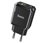 Адаптер Сетевой Hoco N5 Favor PD QC3.0 Type-C 3A/20W (black)