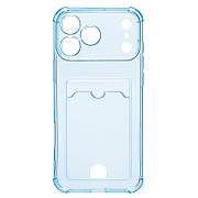 Чехол-накладка - SC276 с картхолдером для "Apple iPhone 17 Pro Max/18 Pro Max" (deep blue)