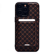 Чехол-накладка - SM022 SafeMag c картхолдером  для "Apple iPhone 15 Pro Max" (coffee)