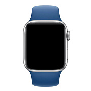 Ремешок - ApW Sport Band Apple Watch 42/44/45/49 mm силикон на кнопке (L) (blue)