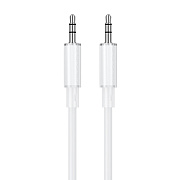Кабель AUX (папа-папа) Borofone BL21 Lemon  100см   (white)