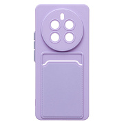 Чехол-накладка - SC337 с картхолдером для "Realme 12 Pro +" (light violet) (228819)