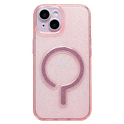 Чехол-накладка - SM050 SafeMag для "Apple iPhone 15" (pink)