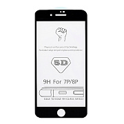 Защитное стекло Full Screen - 3D Flat для "Apple iPhone 7 Plus/iPhone 8 Plus" (black) (тех.уп.) (black)