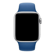 Ремешок - ApW Sport Band Apple Watch 38/40/41 mm силикон на кнопке (L) (blue)