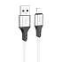 Кабель USB - Apple lightning Hoco X86 Spear 12W 100см 2,4A  (white)