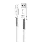 Кабель USB - Type-C Hoco X24 Pisces 10,5W 100см 2,1A  (white)