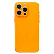 Чехол-накладка - SC344 для "Apple iPhone 15 Pro Max" (transparent/orange) (232002)