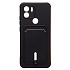 Чехол-накладка - SC304 с картхолдером для "Xiaomi Poco C50" (black) (217997)