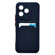Чехол-накладка - SC337 с картхолдером для "Honor 400 Lite" (dark blue) (239858)