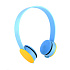 Проводные наушники полноразмерные - К-20 Jack 3,5  (sky blue/yellow)