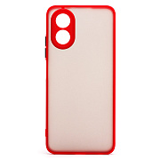 Чехол-накладка - PC041 для "OPPO A38/OPPO A18" (red/black)