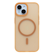 Чехол-накладка - SM042 SafeMag для "Apple iPhone 15" (coffee brown) (243372)