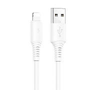 Кабель USB - Apple lightning Borofone BX47 Coolway 12W 100см 2,4A  (white)