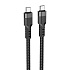 Кабель Type-C - Type-C Hoco U110 PD 60W 120см 3A  (black)