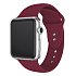 Ремешок - ApW Sport Band Apple Watch 42/44/45/49 mm силикон на кнопке (S) (bordo)
