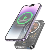 Внешний аккумулятор Hoco Q14 Ice Crystal PD20W SafeMag 5000mAh Type-C/Type-C (black)