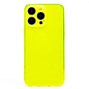 Чехол-накладка - SC344 для "Apple iPhone 14 Pro Max" (transparent/yellow) (232016)