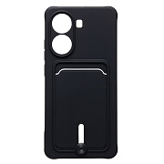 Чехол-накладка - SC304 с картхолдером для "Xiaomi Poco X7 Pro" (black) (239084)