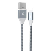 Кабель USB - Apple lightning Hoco U40B  100см 2A  (metal grey)