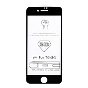 Защитное стекло Full Screen - 3D Flat для "Apple iPhone 7/iPhone 8/iPhone SE 2020" (black) (тех.уп.) (black)
