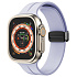 Ремешок - ApW29 Apple Watch 42/44/45/49 mm силикон на магните (light violet)